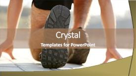  Presentation with runner - Presentation enhanced with runner in start position background and a coral colored foreground