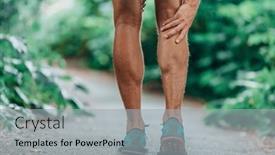  Presentation with leg pain - Cool new slide set with runner-leg-injury-painful-leg backdrop and a light gray colored foreground