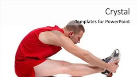  Presentation with runner - Audience pleasing PPT theme consisting of runner stretching backdrop and a white colored foreground