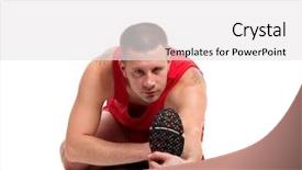  Presentation with runner - PPT layouts consisting of runner-stretching background and a white colored foreground