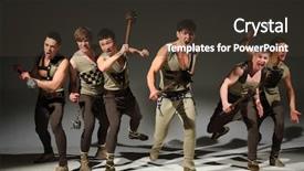  Presentation with strong - Amazing presentation having running and screaming with mace backdrop and a tawny brown colored foreground