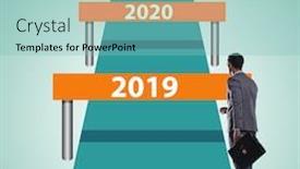  Presentation with future - PPT layouts consisting of running-barriers-with-future-years background and a seafoam green colored foreground