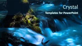  Presentation with grown - Presentation consisting of running-creek-and-a-moss background and a navy blue colored foreground