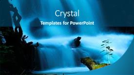  Presentation with moss - Cool new presentation theme with running-creek-and-a-moss backdrop and a ocean colored foreground