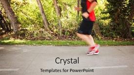  Presentation with vintage retro - Slides having running fast on a bike background and a  colored foreground