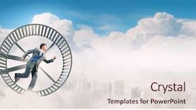  Presentation with wheel - Theme enhanced with running in huge hamster wheel background and a  colored foreground