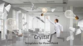  Presentation with emergency - Audience pleasing PPT theme consisting of running medical emergency - doctor in a hurry mixed backdrop and a  colored foreground