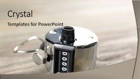  Presentation with wooden - Beautiful slide deck featuring running records - stopwatch on wooden background close backdrop and a lemonade colored foreground