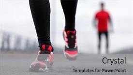  Presentation with winter weather - Beautiful PPT layouts featuring running shoes - closeup of male backdrop and a light gray colored foreground