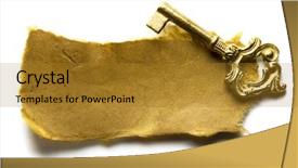  Presentation with skeleton - Presentation theme enhanced with up view of the key background and a gold colored foreground
