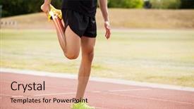  Presentation with skeleton bones - Beautiful slide deck featuring skeleton sport - digital composite of highlighted bones backdrop and a lemonade colored foreground