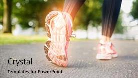  Presentation with skeleton bones - Beautiful presentation theme featuring skeleton sport - digital composite of highlighted foot backdrop and a mint green colored foreground