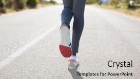  Presentation with open road motorcycles - Presentation theme enhanced with running up the open road background and a  colored foreground