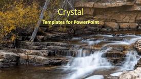  Presentation with provo utah - PPT theme with running-water-and-cascades and a tawny brown colored foreground