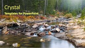  Presentation with provo utah - Slide deck having running-water-at-provo-river background and a tawny brown colored foreground