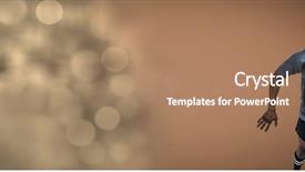  Presentation with golf player playing - Presentation design with running with ball with transition background and a coral colored foreground