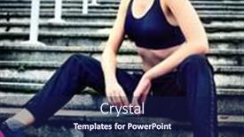  Presentation with coronavirus prevention medical - Amazing PPT theme having running-with-fitness-in-medical backdrop and a navy blue colored foreground