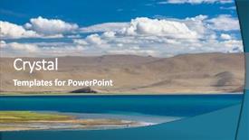  Presentation with ladakh - Audience pleasing presentation theme consisting of rupshu valley in ladakh india backdrop and a gray colored foreground