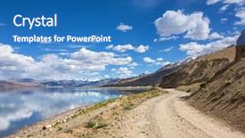  Presentation with ladakh - Amazing presentation having rupshu valley in ladakh india backdrop and a teal colored foreground