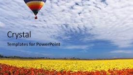  Presentation with rural tourism concept - Cool new presentation theme with rural and extreme tourism backdrop and a light blue colored foreground