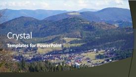  Presentation with rural - Slide set having rural-carpathian-landscape-in-autumn background and a  colored foreground