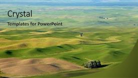  Presentation with community - Cool new slide deck with rural community - farm landscape in palouse washington backdrop and a  colored foreground