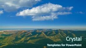  Presentation with community - Beautiful theme featuring rural community - garbi peak sunset at calderona backdrop and a ocean colored foreground