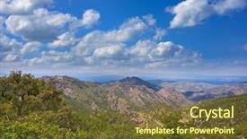  Presentation with murder forest - Audience pleasing PPT theme consisting of rural community climate - espadan sierra forest in castellon backdrop and a  colored foreground