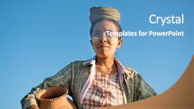  Presentation with myanmar bagan - Beautiful PPT layouts featuring rural development - portrait of mature asian burmese backdrop and a teal colored foreground