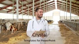  Presentation with agriculture industry - Amazing slide set having rural healthcare - agriculture industry farming people backdrop and a coral colored foreground