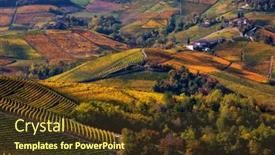  Presentation with beautiful houses - Beautiful presentation featuring rural-houses-among-beautiful-autumnal backdrop and a tawny brown colored foreground