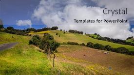  Presentation with costa rica - Presentation with rural-landscape-of-cartago-provice background and a light blue colored foreground