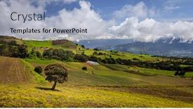  Presentation with costa rica - Cool new slide deck with rural-landscape-of-cartago-provice backdrop and a light blue colored foreground