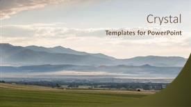  Presentation with montana - PPT theme enhanced with rural-landscapes-at-sunset background and a  colored foreground