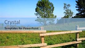  Presentation with green life - PPT theme having rural-life-in-the-basque background and a light blue colored foreground