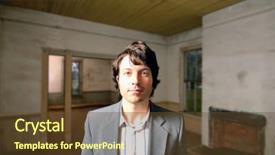  Presentation with rural - Cool new slides with rural living - man in a dilapidated old backdrop and a tawny brown colored foreground