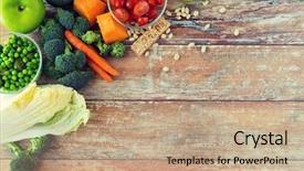  Presentation with healthy food - Cool new slides with rural nutrition - healthy eating vegetarian food advertisement backdrop and a coral colored foreground