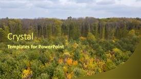  Presentation with rural - Amazing theme having rural-panoramic-landscape backdrop and a tawny brown colored foreground