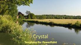  Presentation with scene - Colorful slides enhanced with rural-river-scene-salisbury-wiltshire backdrop and a tawny brown colored foreground