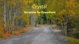 Presentation with west - Amazing presentation theme having rural road in south west colorado during early autumn backdrop and a tawny brown colored foreground