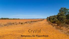  Presentation with rural road - Slide deck enhanced with rural-road-in-the-spanish background and a  colored foreground