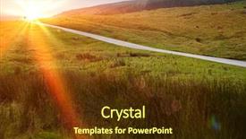  Presentation with rural road - Cool new presentation design with rural road in yorkshire dales backdrop and a  colored foreground