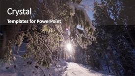  Presentation with rural road - Presentation having rural road on beatiful winter background and a dark gray colored foreground