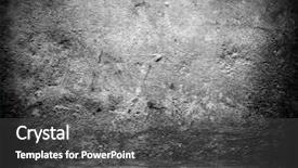  Presentation with cement paint - Amazing PPT theme having rural room grungy cold rock backdrop and a dark gray colored foreground