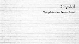  Presentation with white brick - Cool new slide deck with rural room grungy rusty blocks backdrop and a white colored foreground