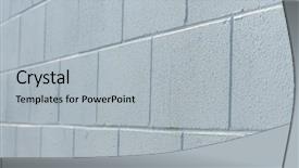  Presentation with white brick - Colorful presentation theme enhanced with rural room grungy rusty blocks backdrop and a light gray colored foreground