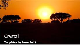  Presentation with rural tourism - Colorful slides enhanced with rural tourism - beautiful landscape image with trees backdrop and a black colored foreground