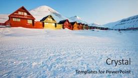  Presentation with world war 2 norway - Colorful PPT layouts enhanced with rural tourism - sunset on longyearbyen norway backdrop and a light blue colored foreground