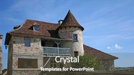  Presentation with medieval - Colorful theme enhanced with rural tourism homestead - towered medieval house backdrop and a  colored foreground