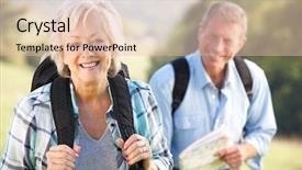  Presentation with rural women - Presentation theme consisting of rural women - senior couple on country walk background and a lemonade colored foreground